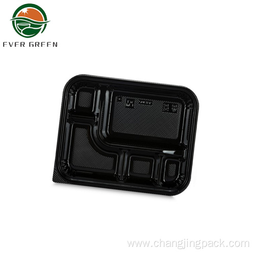 Restaurant food grade safety 5 compartment food container